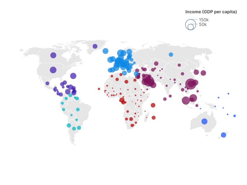 Bubble map